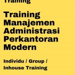 pelatihan Manajemen Administrasi Perkantoran Modern online