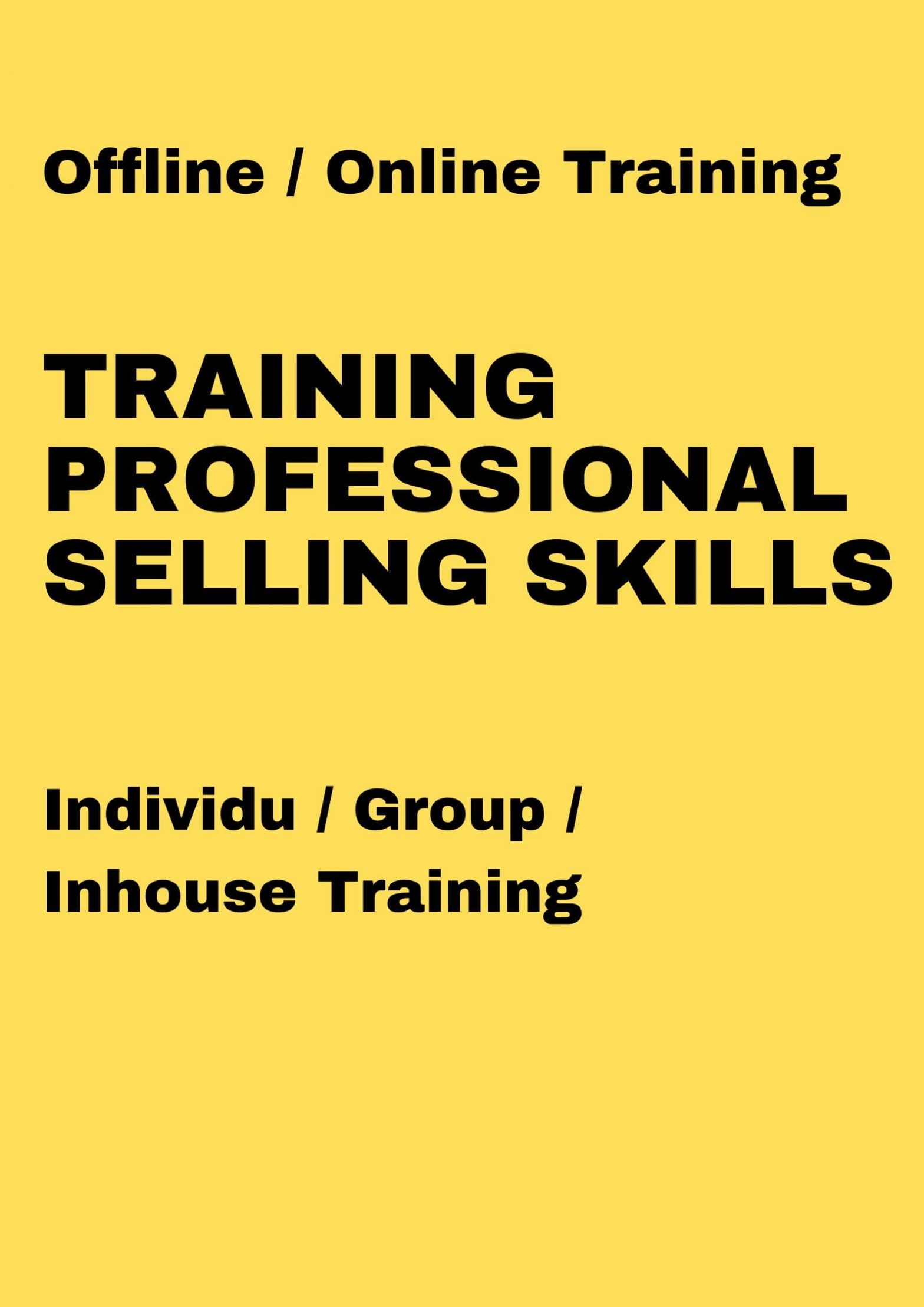 pelatihan PROFESSIONAL SELLING SKILLS online