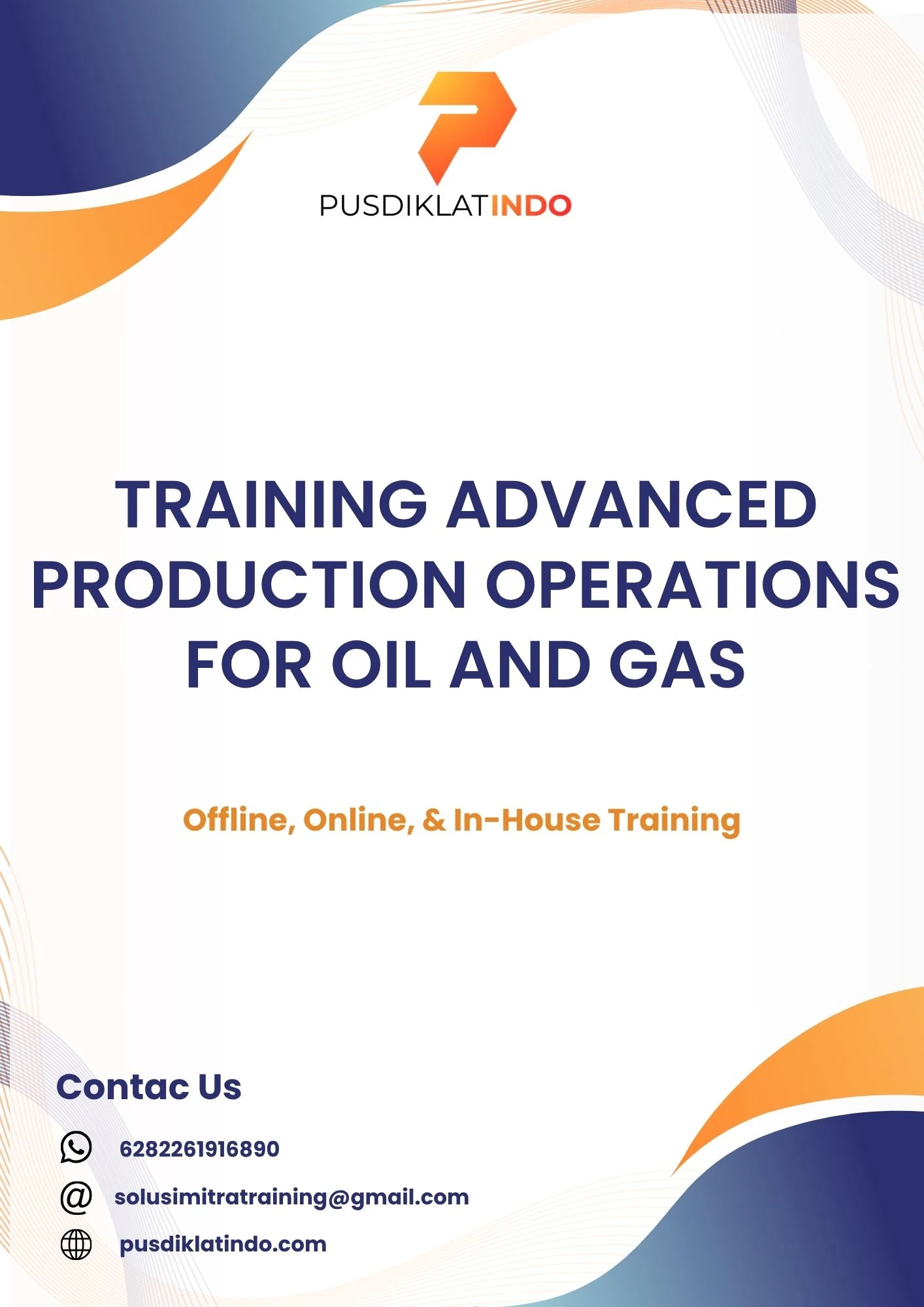pelatihan ADVANCED PRODUCTION OPERATIONS FOR OIL AND GAS di jogja