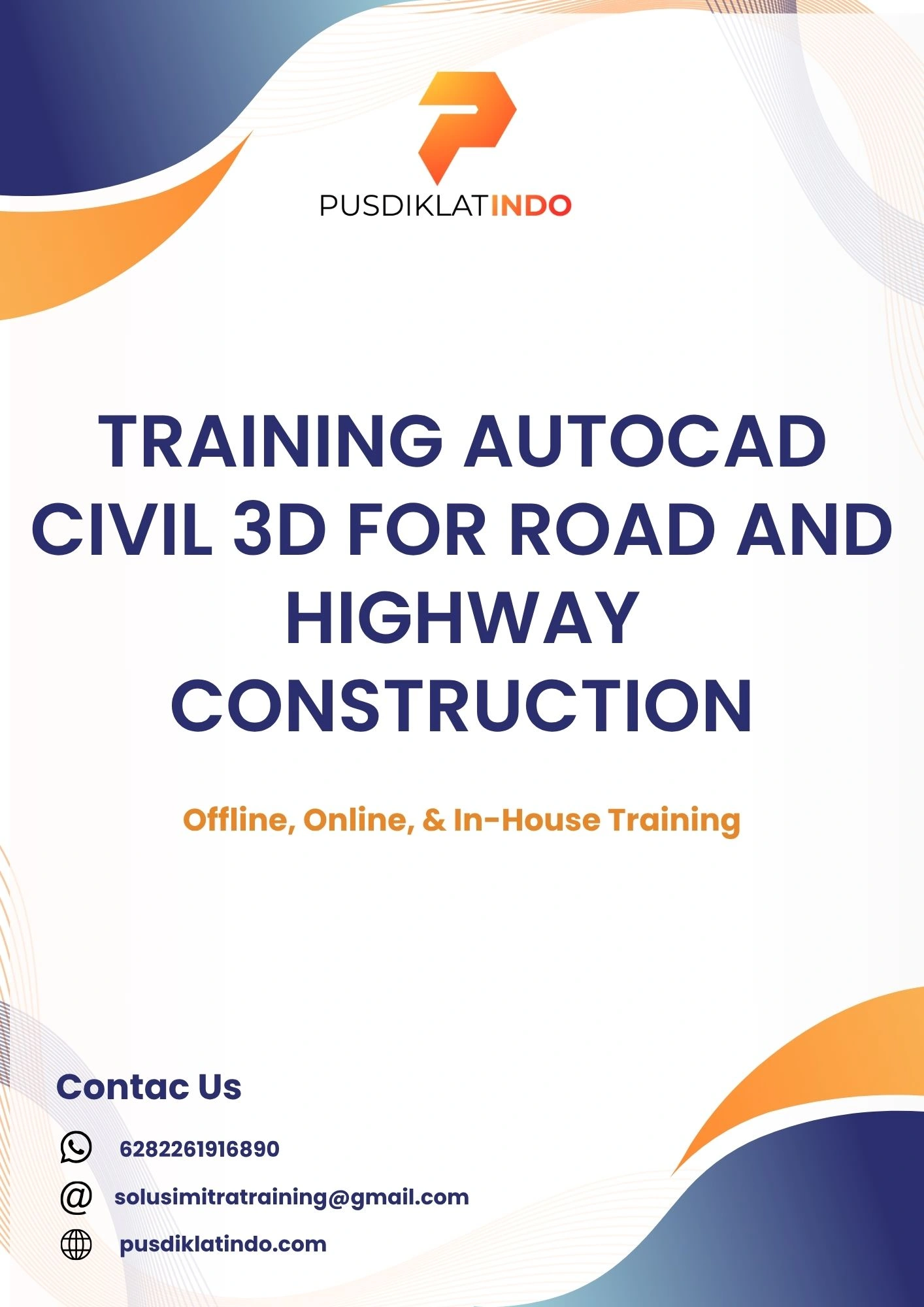 pelatihan AUTOCAD CIVIL 3D FOR ROAD AND HIGHWAY CONSTRUCTION di jogja