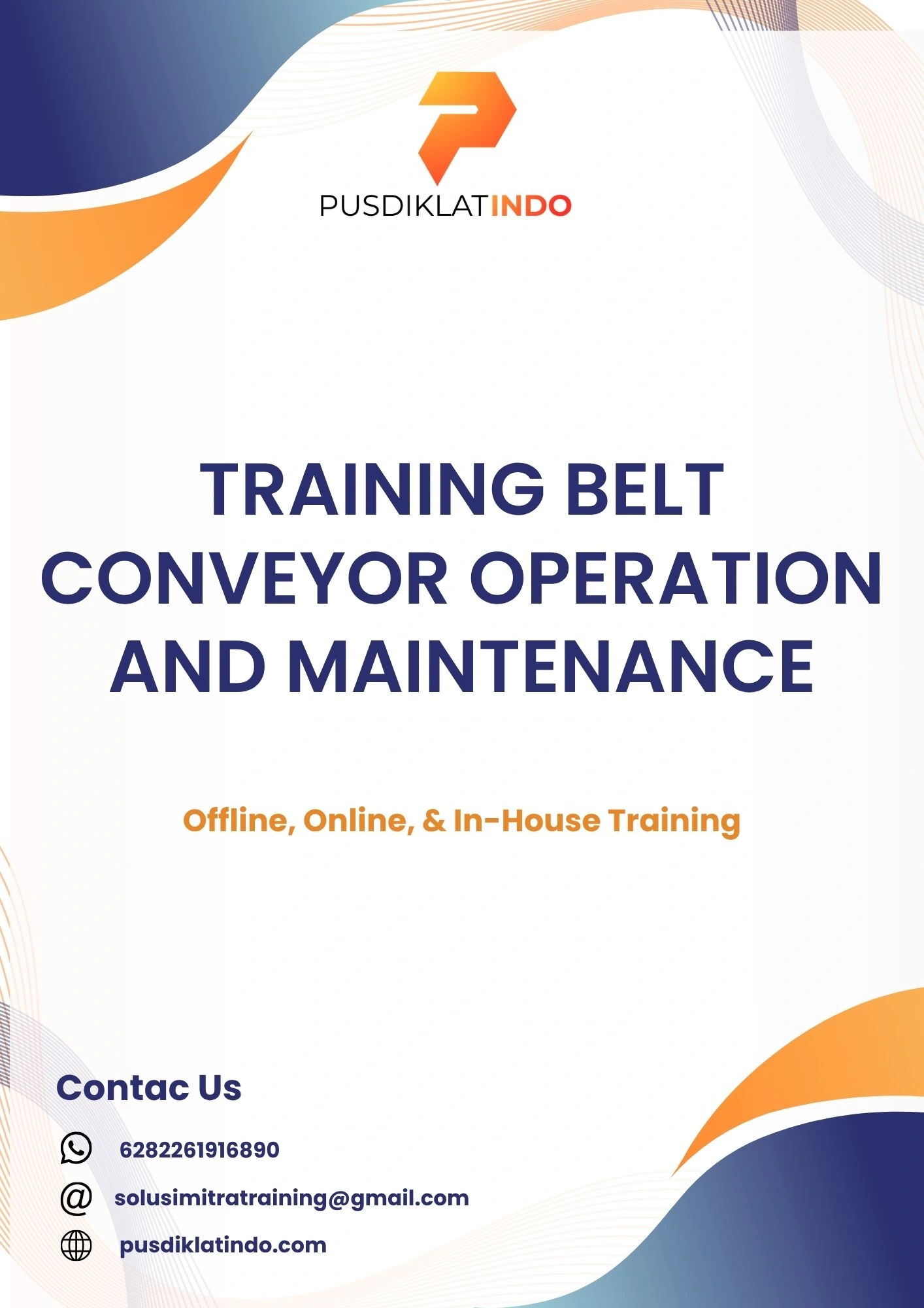 pelatihan BELT CONVEYOR OPERATION AND MAINTENANCE di jogja