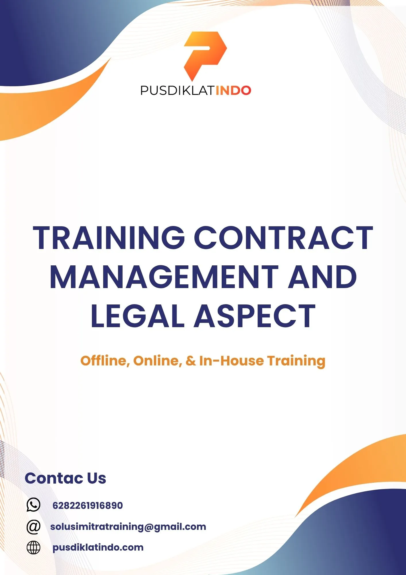 pelatihan CONTRACT MANAGEMENT AND LEGAL ASPECT di jogja