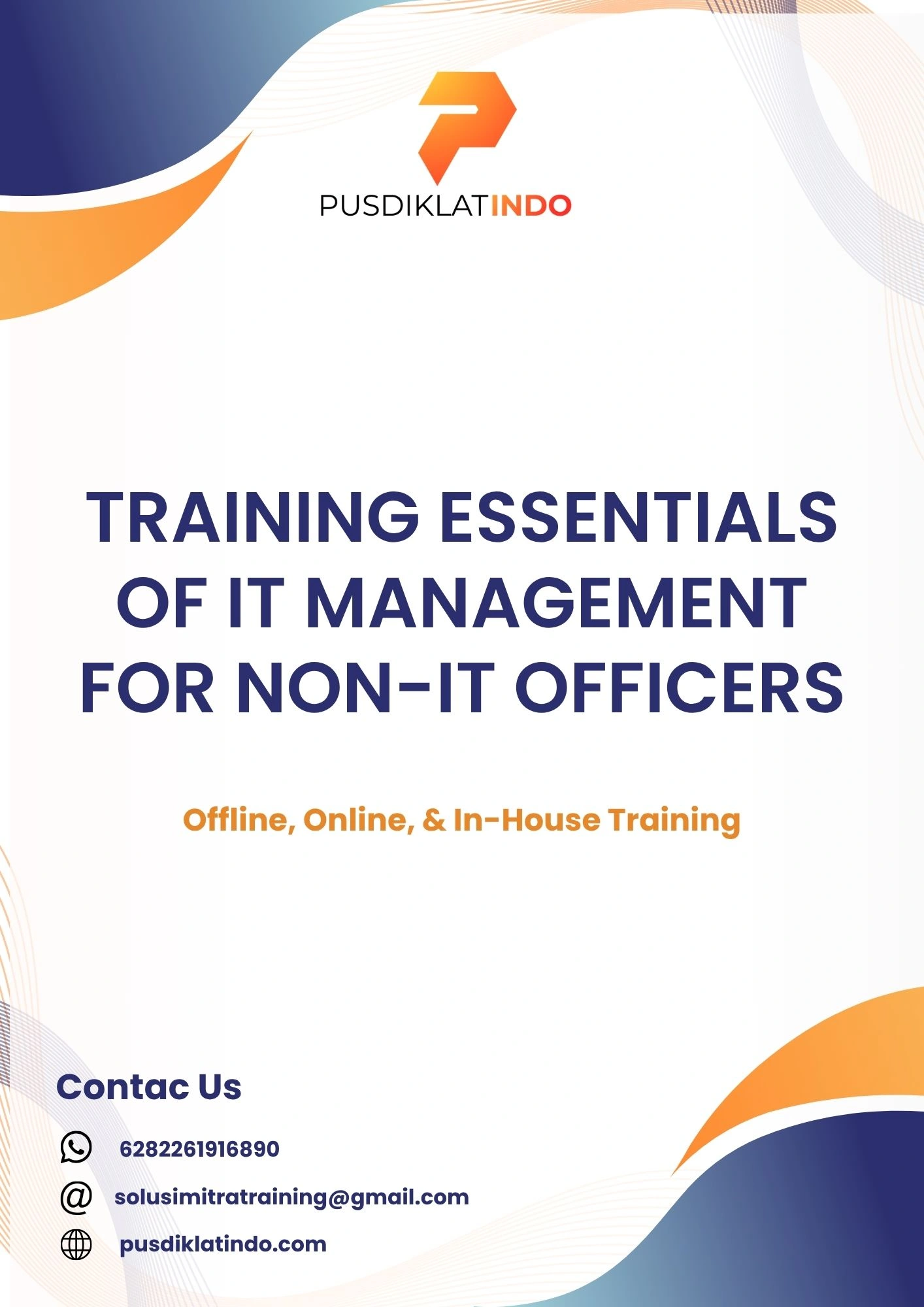 pelatihan ESSENTIALS OF IT MANAGEMENT FOR NON-IT OFFICERS di jogja