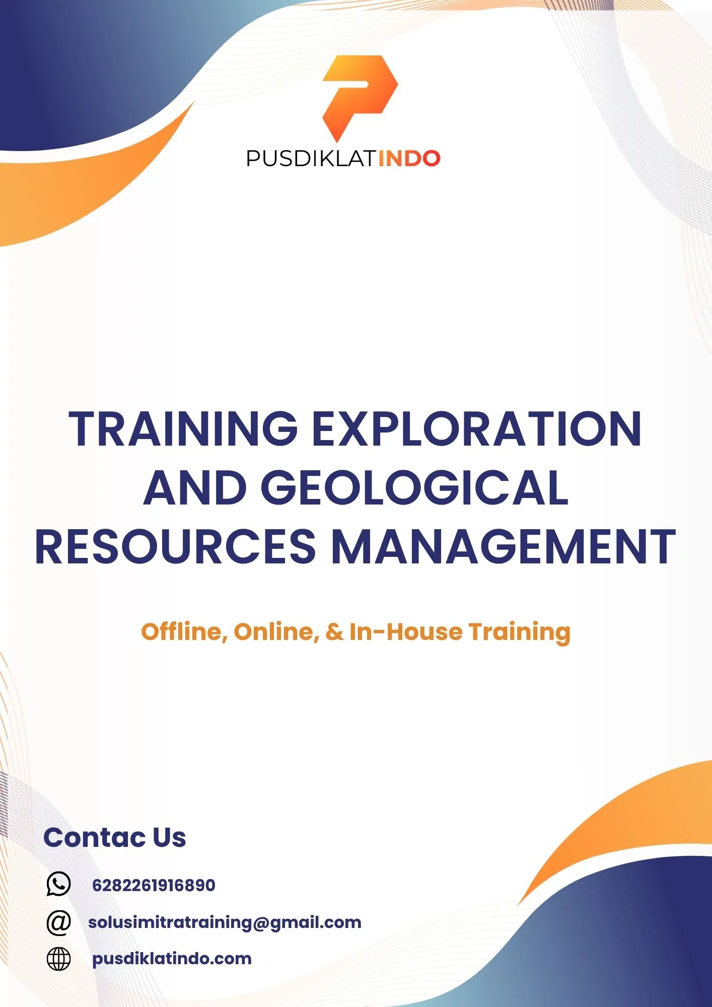 pelatihan EXPLORATION AND GEOLOGICAL RESOURCES MANAGEMENT di jogja