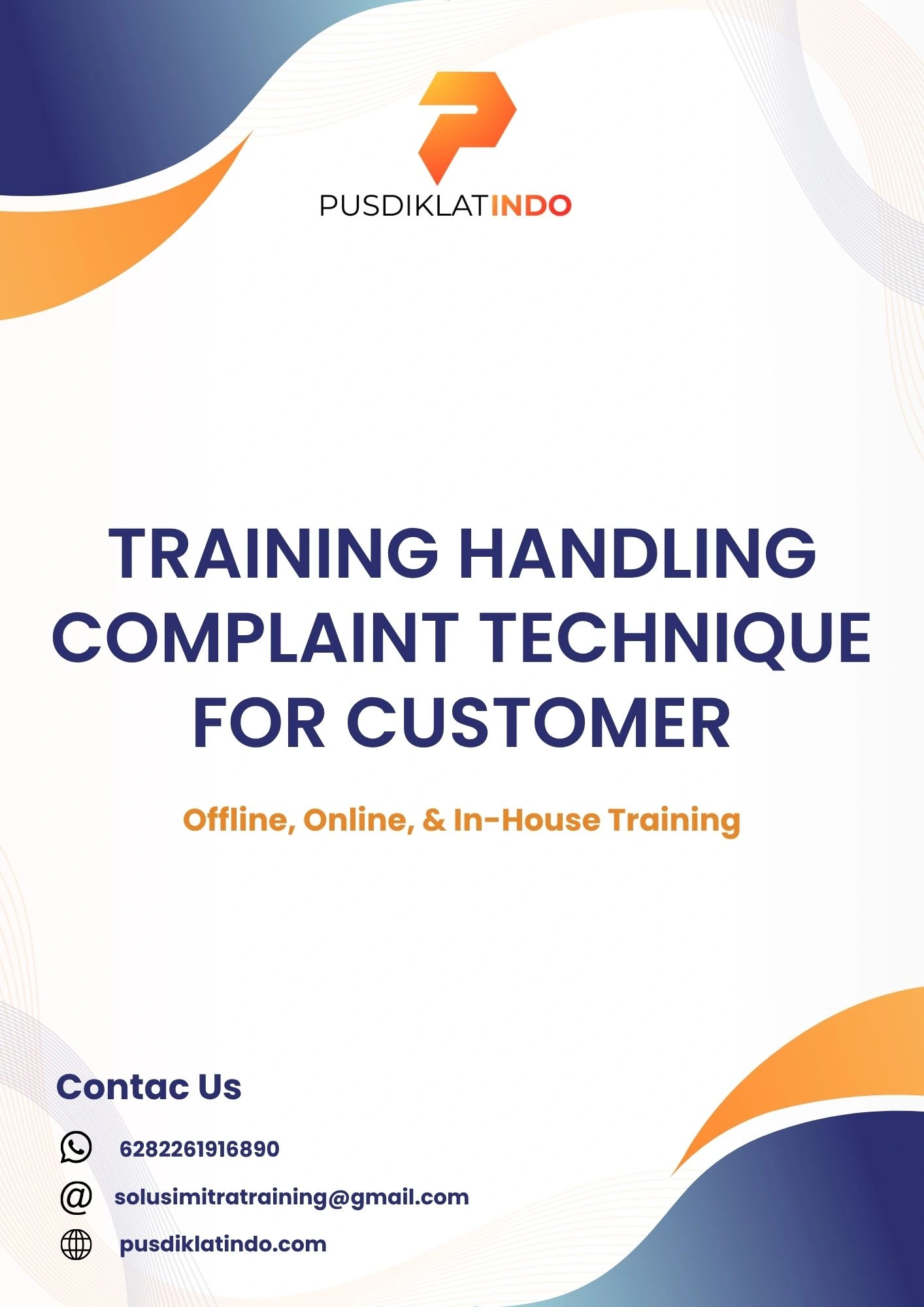 pelatihan HANDLING COMPLAINT TECHNIQUE FOR CUSTOMER di jogja