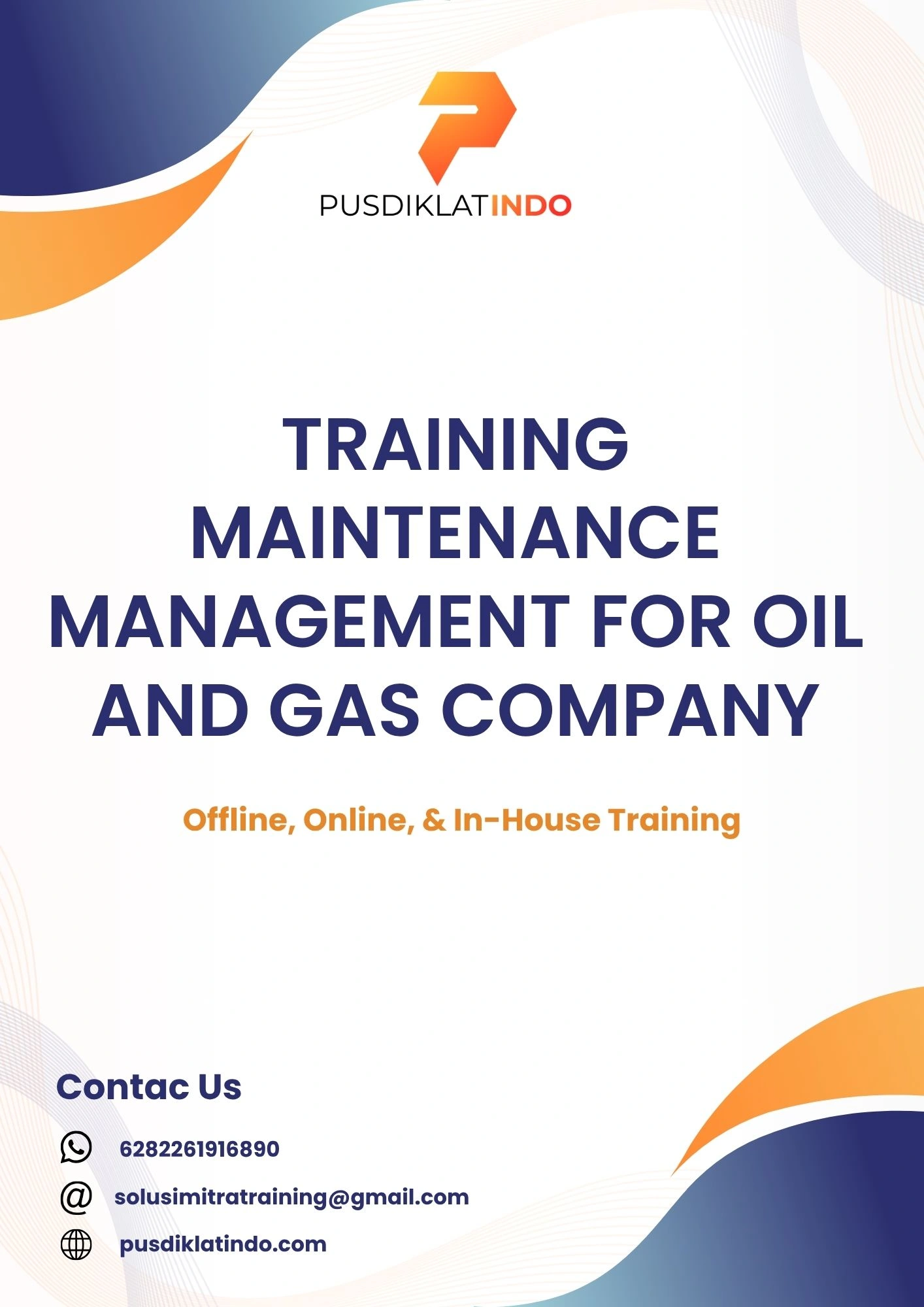 pelatihan MAINTENANCE MANAGEMENT FOR OIL AND GAS COMPANY di jogja