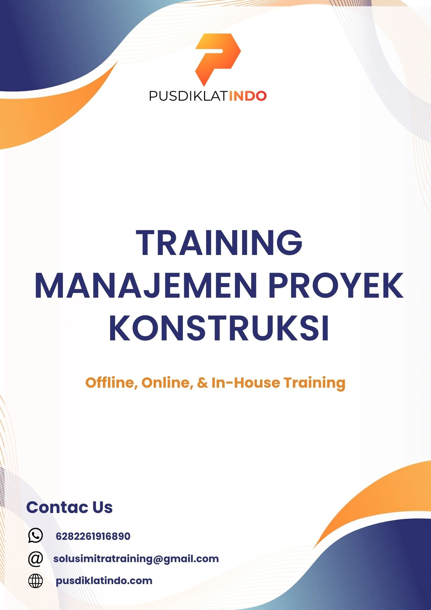 pelatihan MANAJEMEN PROYEK KONSTRUKSI di jogja