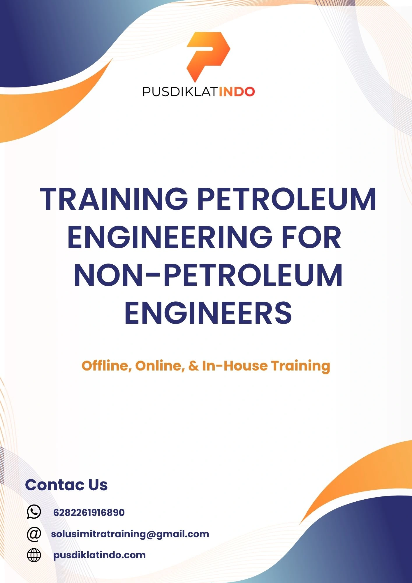 pelatihan PETROLEUM ENGINEERING FOR NON-PETROLEUM ENGINEERS di jogja